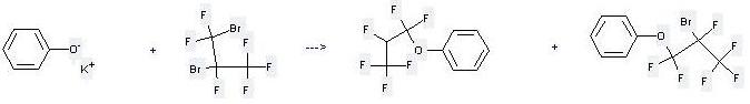 Benzene,(1,1,2,3,3,3-hexafluoropropoxy)- can be prepared by 1,2-dibromo-1,1,2,3,3,3-hexafluoro-propane and phenol; potassium salt at the ambient temperature